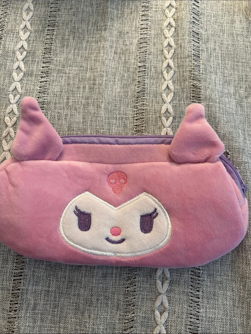 Kuromi Set with Pouch, Stickies, Small Pad, and Coin Purse (bonus mini pen)